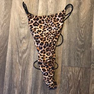Cheetah print body suit